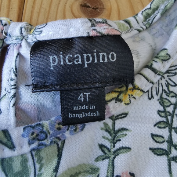 PICAPINO TODDLER Girls ROMPER, size 4T - Picture 2 of 3